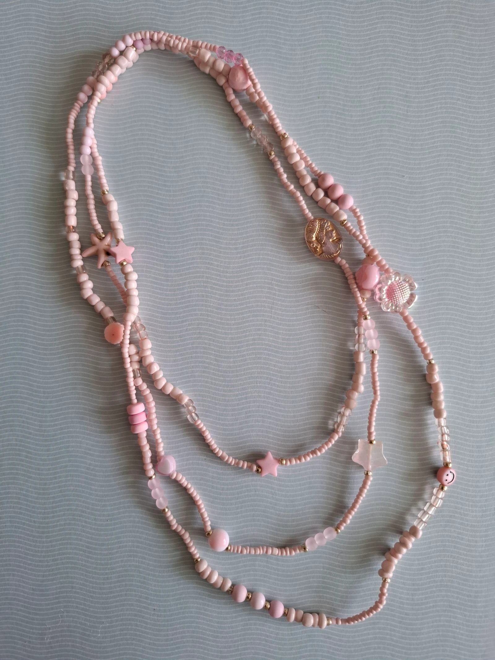 Bracelet/ wikkelarmband lichtroze – photo 3